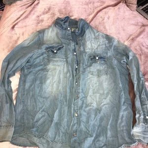 Jean long sleeve shirt